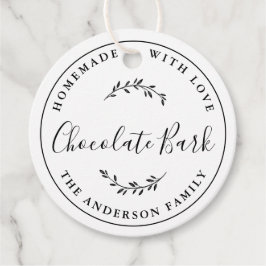 Etiquetas Para Lembrancinhas Presente do Logotipo Botânico Elegante