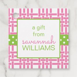 Etiquetas Para Lembrancinhas Presente personalizado Bamboo & Grosgrain ou etiqu