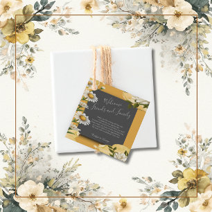 Etiquetas Para Lembrancinhas preto onyx Vintage Margaret Flower Elegance