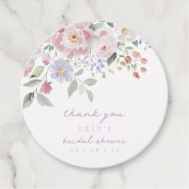 Etiquetas Para Lembrancinhas Primavera Pastel Chá de panela Floral Obrigado
