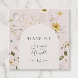 Etiquetas Para Lembrancinhas Primavera Wildflower | Blush Obrigado A Favorecer