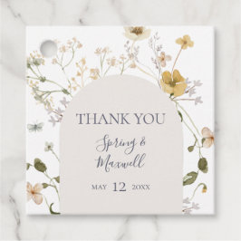 Etiquetas Para Lembrancinhas Primavera Wildflower | White Obrigado Marcas Favor