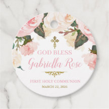 Primeira Comunhão & Batismo, Floral Rosa Dourado