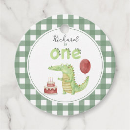 Etiquetas Para Lembrancinhas Primeiro aniversario Crocodilo de Aquarela