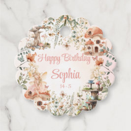 Etiquetas Para Lembrancinhas Primeiro Aniversário da Garota do Cogumelo Florest