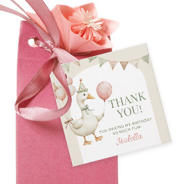 Etiquetas Para Lembrancinhas Primeiro aniversario de Ganso de Um Bobo Agradecid