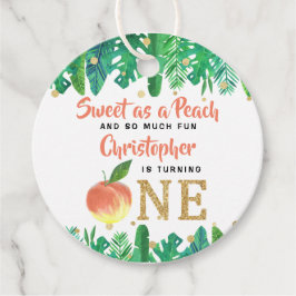 Etiquetas Para Lembrancinhas Primeiro aniversario de Pêssegos Doce