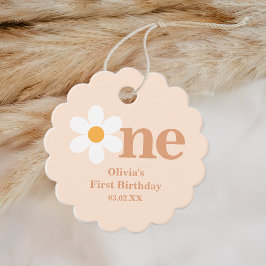 Etiquetas Para Lembrancinhas Primeiro Aniversário do Retro Bohemian One Daisy