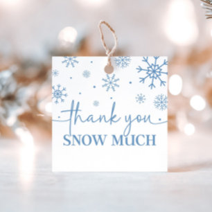 Etiquetas Para Lembrancinhas Primeiro aniversario Floco de neve Winter Obrigado