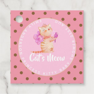 Etiquetas Para Lembrancinhas Princesa (NOME) É O Gato Que Mede Garotas Chá Ro