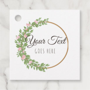 Etiquetas Para Lembrancinhas Produto Simples Trendy Floral Wreath