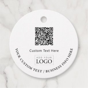 Etiquetas Para Lembrancinhas Promocional de código QR para logotipo simples de 
