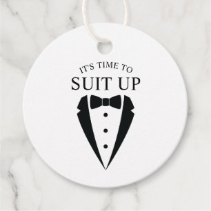 Etiquetas Para Lembrancinhas Proposta de Padrinho de casamento de Terno Tuxedo 