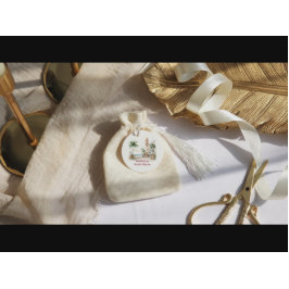 Etiquetas Para Lembrancinhas Puerto Vallarta | Tropical Christmas Gift Tag