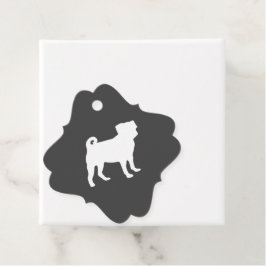 Etiquetas Para Lembrancinhas Pug Chá de fraldas Cão Puppy Sexo Neutro