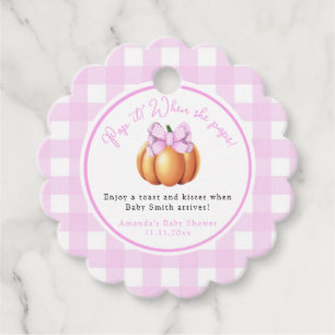 Etiquetas Para Lembrancinhas Pumpkin com Pop cor-de-rosa! Quando ela pop