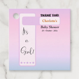 Etiquetas Para Lembrancinhas Purple Gradient Cute Eyeball Text Baby Shower