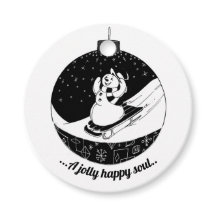 Quadro de Natal Snowman Napkins