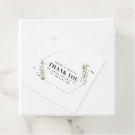 Etiquetas Para Lembrancinhas Quadro Dourado e Foliar Moderno