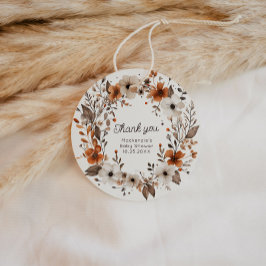 Etiquetas Para Lembrancinhas Queda Chá de fraldas de flor selvagem