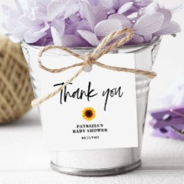 Etiquetas Para Lembrancinhas Queda Chá de fraldas de girassol