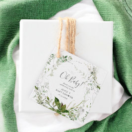 Etiquetas Para Lembrancinhas Querida Chá de fraldas Verde Moderna