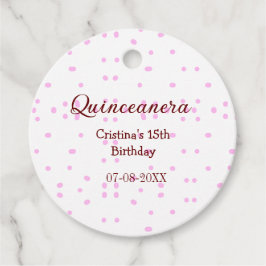 Etiquetas Para Lembrancinhas Quinceanera anos 15 de aniversário adicione nome p