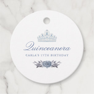 Etiquetas Para Lembrancinhas Quinceanera azul