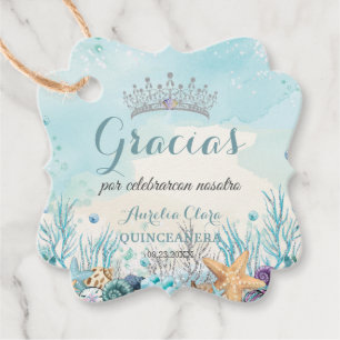 Etiquetas Para Lembrancinhas Quinceañera Sob O Aniversário Do Mar Praia