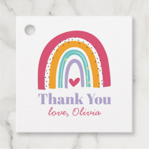 Etiquetas Para Lembrancinhas Rainbow Bright Birthday Obrigado Por