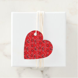 Etiquetas Para Lembrancinhas Red Bandana - Diversão do Namorados do Coração com
