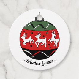 Etiquetas Para Lembrancinhas Red / Green Baby Reindeer