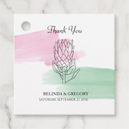 Etiquetas Para Lembrancinhas Rei Protea Watercolor Gift