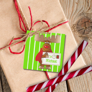 Etiquetas Para Lembrancinhas Reindeer North Pole Especial Entrega Natal
