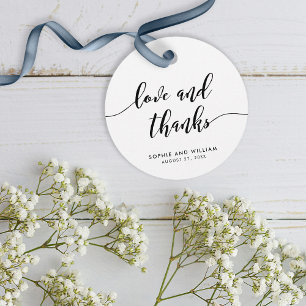 Etiquetas Para Lembrancinhas Relax Script Love e Obrigados Casamento