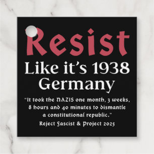 Etiquetas Para Lembrancinhas Resiste como se fosse 1938 Alemanha