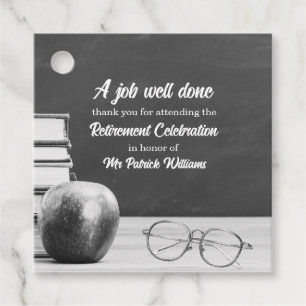 Etiquetas Para Lembrancinhas Retirada de Professores Livros de Apple Chalkboard