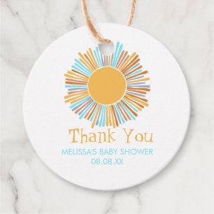 Etiquetas Para Lembrancinhas Retro Boho Sun Aqui Vem O Sol Obrigado