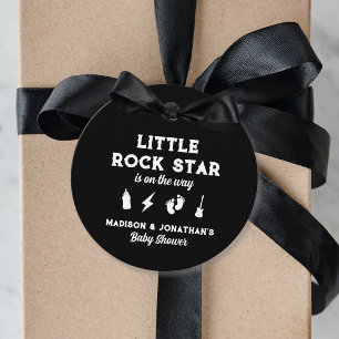Etiquetas Para Lembrancinhas Rock N Roll Chá de fraldas Edgy Little Rock Star