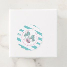 Etiquetas Para Lembrancinhas Roller Skating Birthday Pastel Obrigado