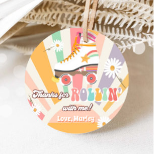 Etiquetas Para Lembrancinhas Roller Skating Birthday Retro Skate Rollin Thanks