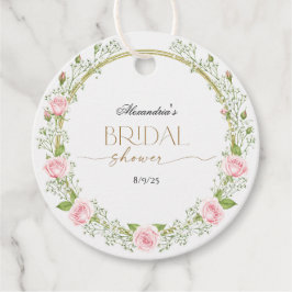 Etiquetas Para Lembrancinhas Romance Corada: Rosas Rosa & Respirar de Bebê