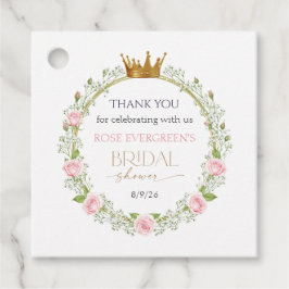 Etiquetas Para Lembrancinhas Romance Corado: Rosas Cor-de-Rosa e Resedos