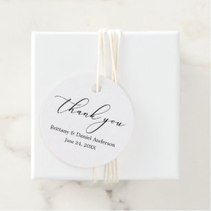 Etiquetas Para Lembrancinhas Ronda de Casamento de Caligrafia de Elegância Mini