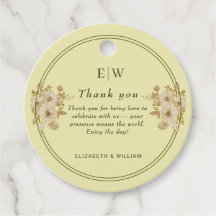 Rosa - Casamento Amarelo Celestial Monograma