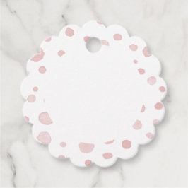 Etiquetas Para Lembrancinhas Rosa Confetti Watercolor Pontos Favoráveis