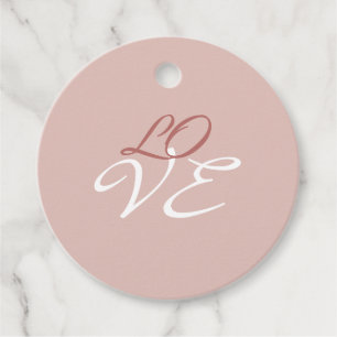 Etiquetas Para Lembrancinhas Rosa Dourado Amor Cor Caligrafia Script