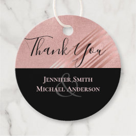 Etiquetas Para Lembrancinhas Rosa, Dourado, Folha de Folha de Folha Negra