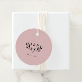 Etiquetas Para Lembrancinhas Rosa empoeirado | Casamento Moderno Simples Obriga