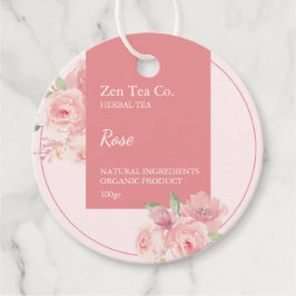 Etiquetas Para Lembrancinhas Rosa Herbal Tea Business Tag